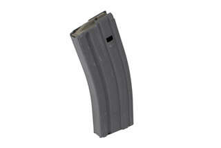 Okay Industries SureFeed AR-15 magazine holds 30 rounds of 5.56 NATO or 300 Blackout with an extended base plate and slick grey finish